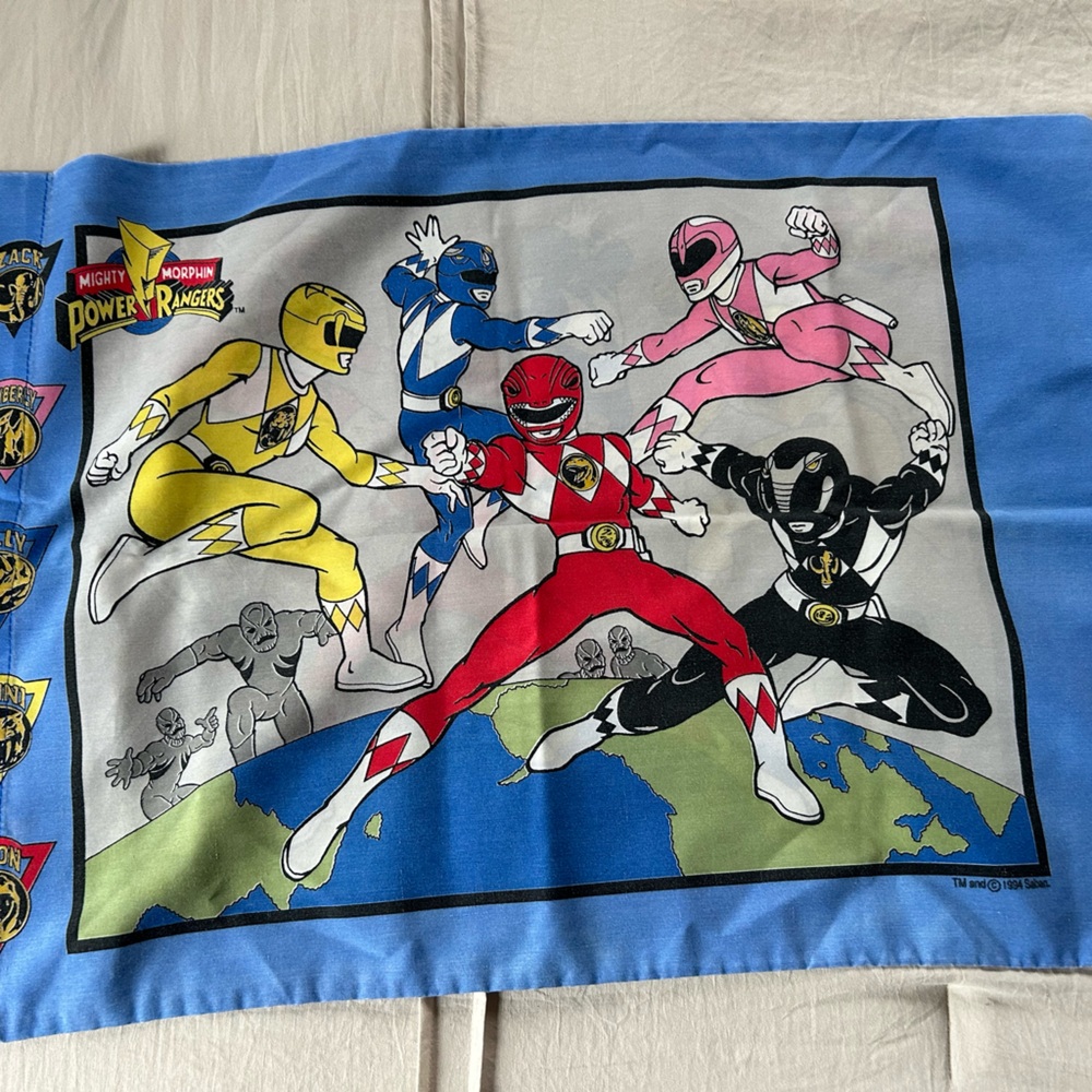 Power Rangers Blue 1990s pillow case , Amazing Graphic Make an offer - Picture 6 of 7